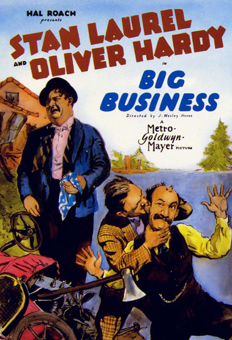 دانلود رایگان دوبله فیلم قدیمی لورل هاردی تجارت بزرگ Big Business 1929